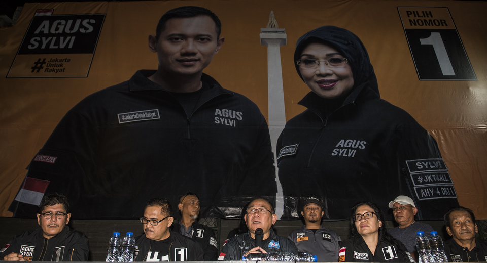 Police investigators have again summoned deputy governor candidate Sylviana Murni for questioning as a witness in a graft case involving the construction of a mosque in Central Jakarta in 2010. (Antara Photo/Agung Rajasa)