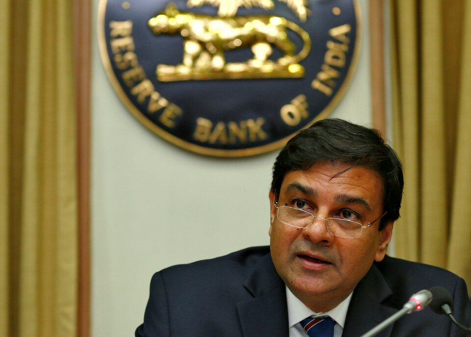 The Reserve Bank of India Governor Urjit Patel speaks during a news conference in Mumbai on Dec. 7, 2016.   (Reuters Photo/Danish Siddiqui)