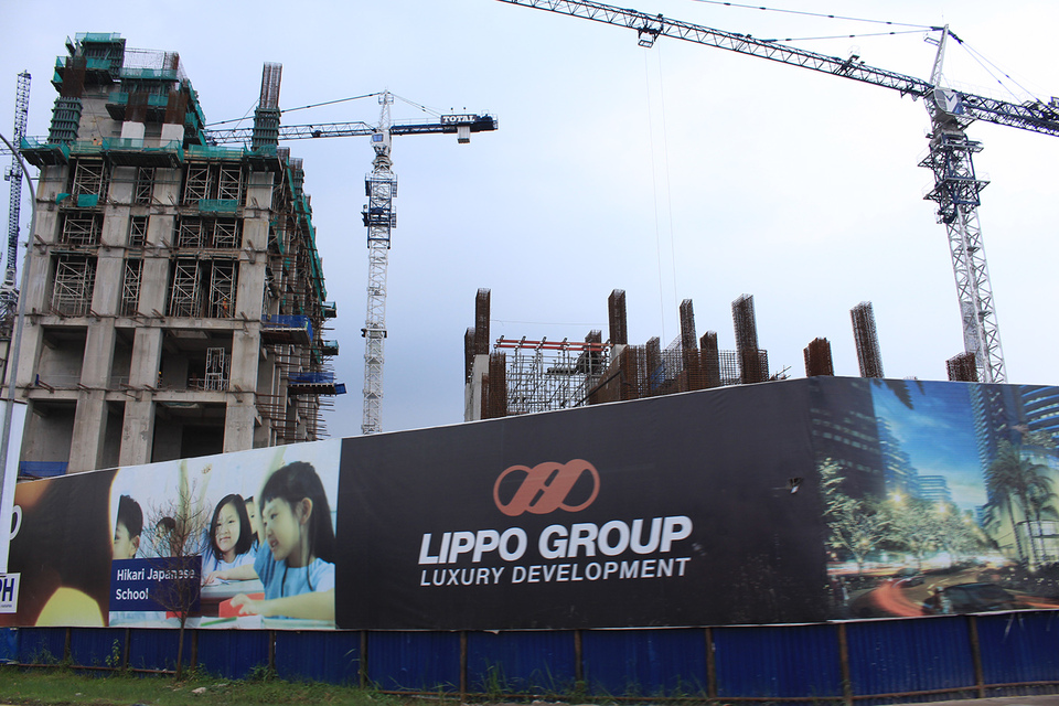 A new apartment tower in Lippo Cikarang's gigantic project Orange County. (ID Photo/Emral)