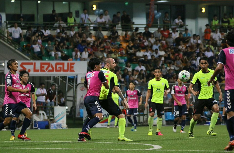 A match between Albirex Niigata and Tampines Rovers in the S.League in October last year. (Photo courtesy of S.League)