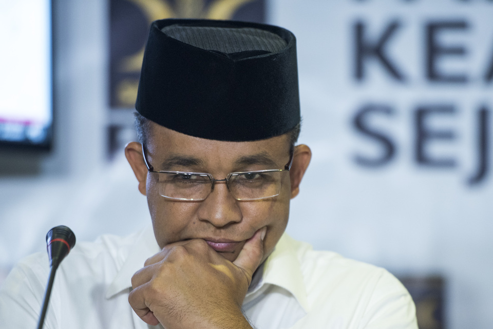 Jakarta governor nominee Anies Baswedan. (Antara Photo/M. Agung Rajasa)