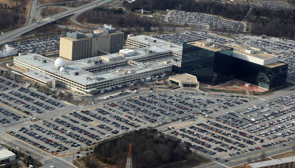 An aerial view shows the National Security Agency (NSA) headquarters in Ft. Meade, Maryland, US on January 29, 2010.       (Reuters Photo/Larry Downing)