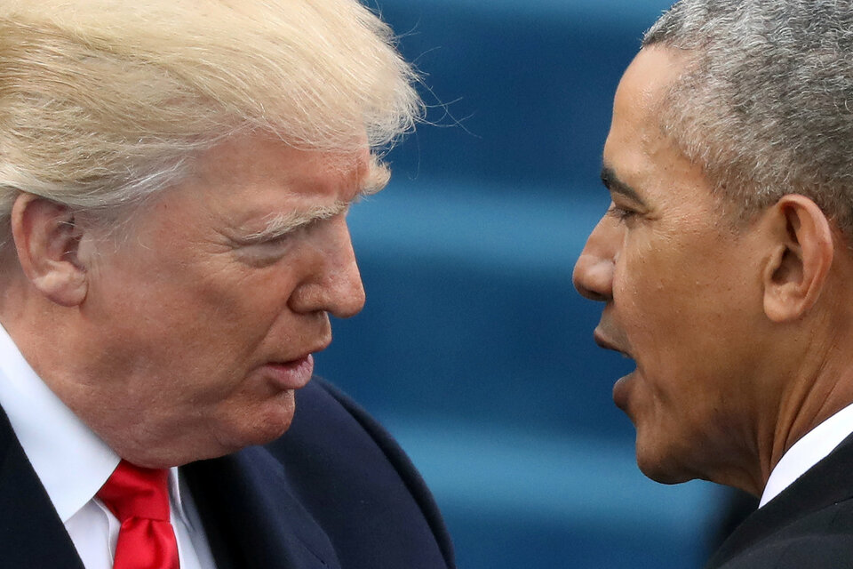 US President Donald Trump on Saturday (04/03) accused former President Barack Obama of wiretapping him in October during the late stages of the presidential election campaign, but offered no evidence to support the allegation.  (Reuters Photo/Carlos Barria)