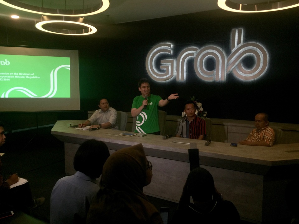 Grab press conference in Jakarta on Friday (17/03). (Photo courtesy of Grab)