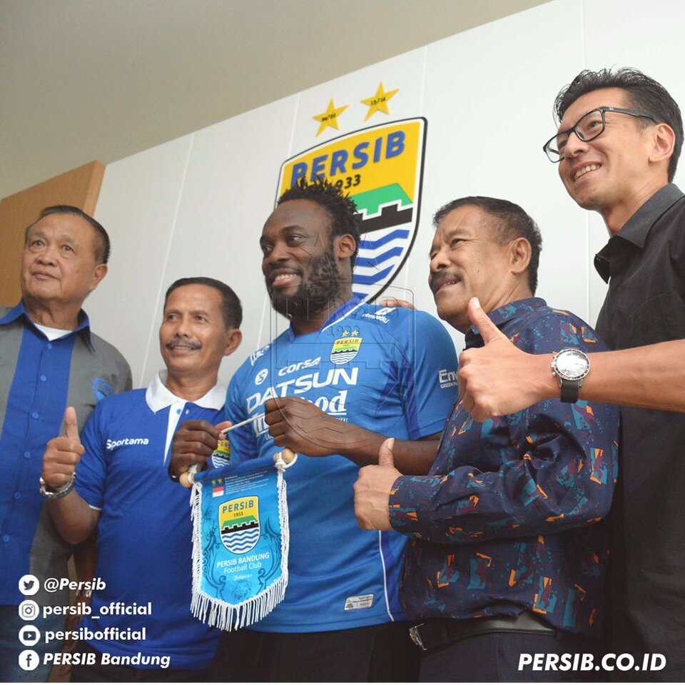 West Java's Persib Bandung announced on Tuesday (14/03) it has signed former Chelsea and Real Madrid star Michael Essien. (Photo courtesy of Persib Bandung)