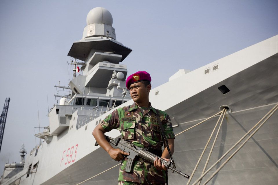 Vice chief of the Indonesian Navy, A. Taufiq R, said on Wednesday (13/12) that Indonesia needs to develop its capabilities in integrated maritime surveillance and action capacity for all maritime agencies to address external challenges and achieve the country’s maritime ambitions to become a global maritime fulcrum. (JG Photo/Yudha Baskoro)