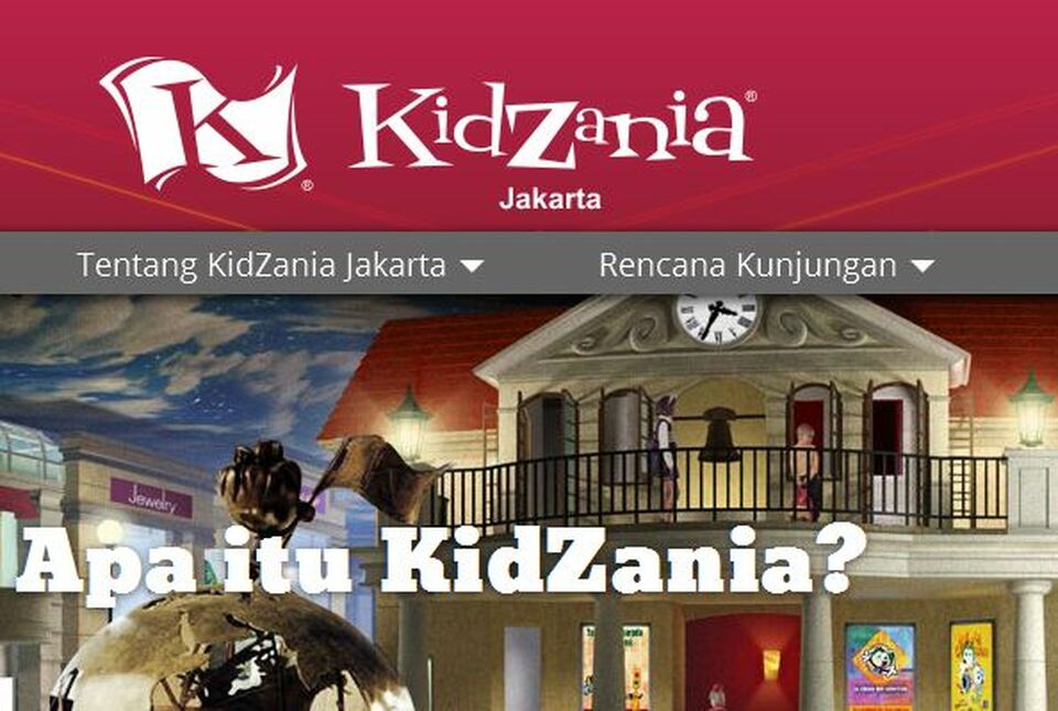 PP Properti has established a joint venture with Aryan Indonesia to develop Kidzania, an indoor children's recreation center at Lagoon Avenue Sungkono, a lifestyle mall in Surabaya, East Java. (Screenshot of Kidzania Jakarta's website)