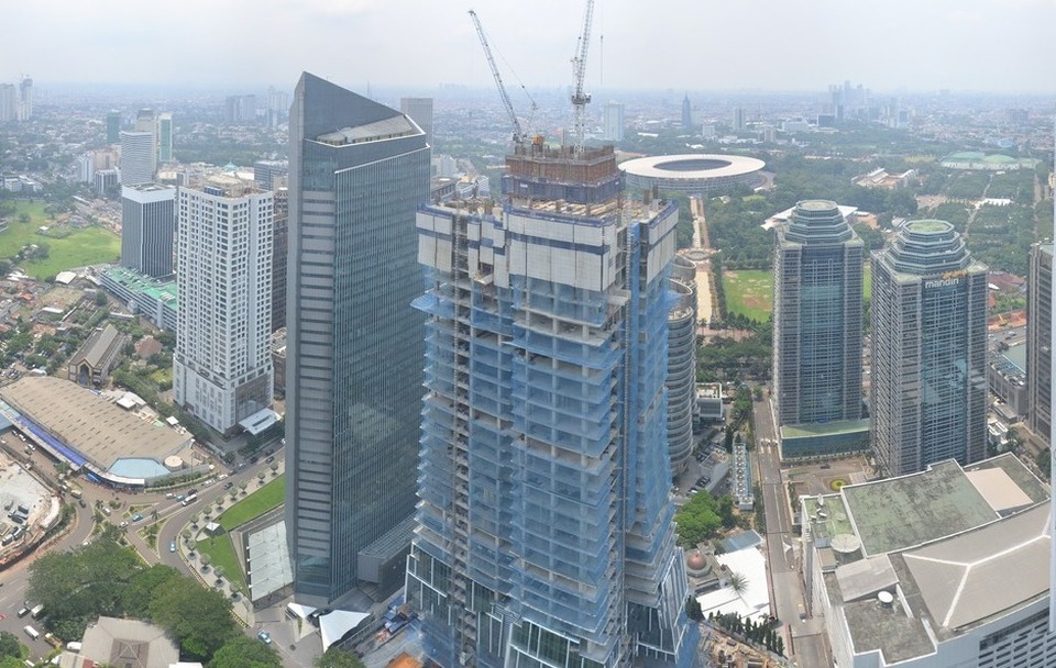 Sequis Tower in Jakarta's CBD is set to begin operation in July next year. (Photo courtesy of Prospero Realty)