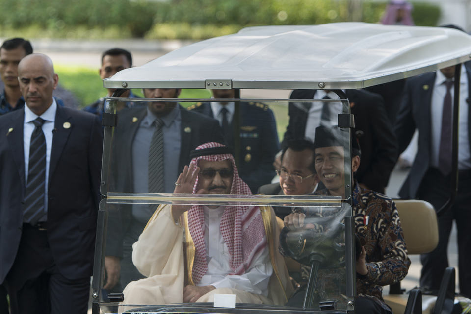 King Salman bin Abdulaziz Al-Saud of Saudi Arabia will extend his vacation in Bali by three days, the Saudi Embassy said on Tuesday (07/03). (Antara Photo/Rosa Panggabean)