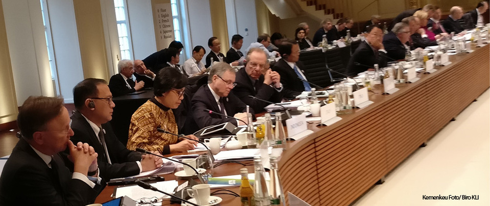Finance Minister Sri Mulyani Indrawati attends the G20 Finance Ministers and Central Bank Governors Meeting in Baden-Baden, Germany, on March 17-18. (Photo courtesy of the Finance Ministry)