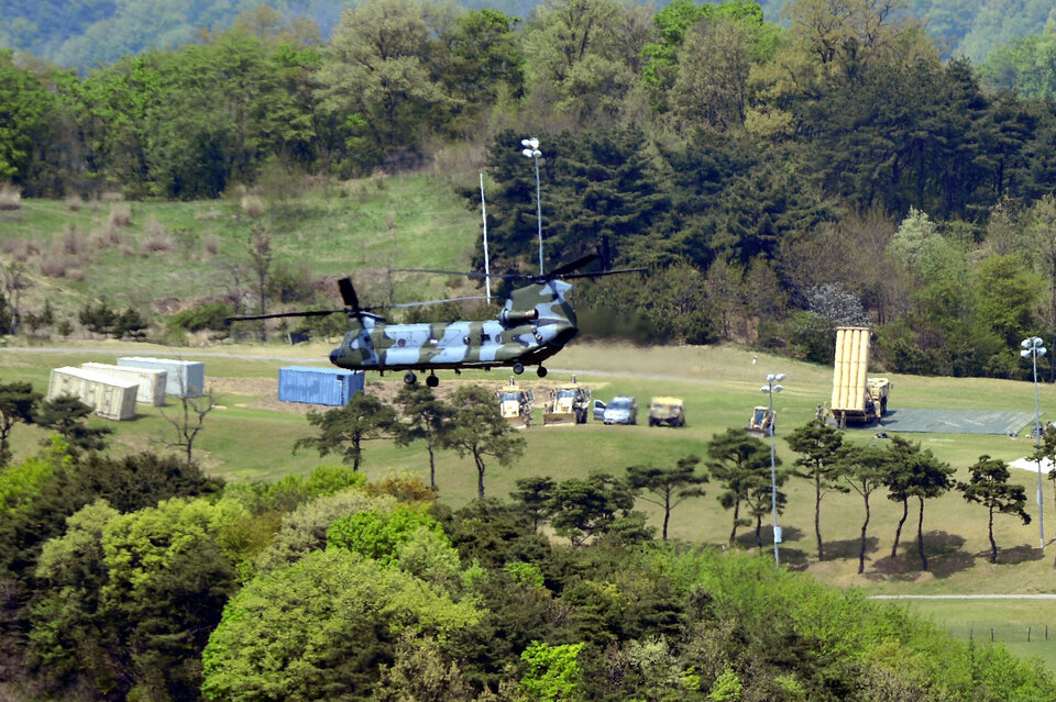 South Korea said Washington had reaffirmed it would shoulder the cost of deploying the THAAD anti-missile system, days after United States President Donald Trump said Seoul should pay for the $1-billion system designed to defend against nuclear-armed North Korea. (Reuters Photo)