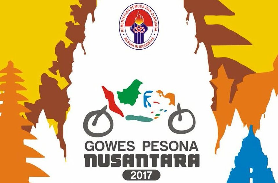 Grassroots cycling event, 'Gowes Pesona Nusantara' is expected to attract 75 million people. (Photo courtesy of Raden Isnanta's Twitter account)