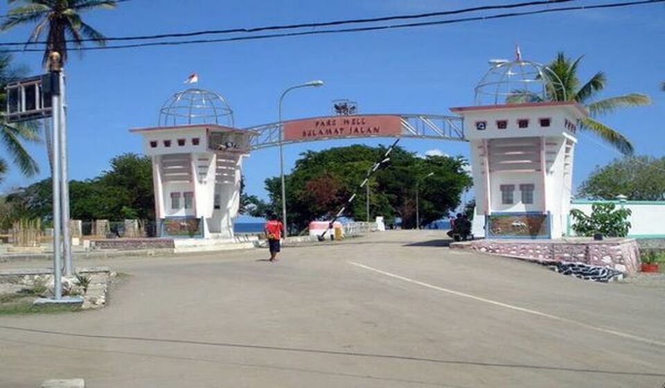 One of the three border crossings between Timor Leste and Indonesia in East Nusa Tenggara. (B1 Photo)