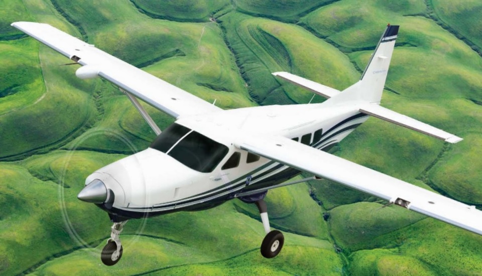 A Cessna C208 Caravan plane belonging to Spirit Avia Sentosa airlines, known as the Flying SAS, disappeared from radar screens in Papua on Wednesday (12/04). (Photo courtesy of Textron Aviation)
