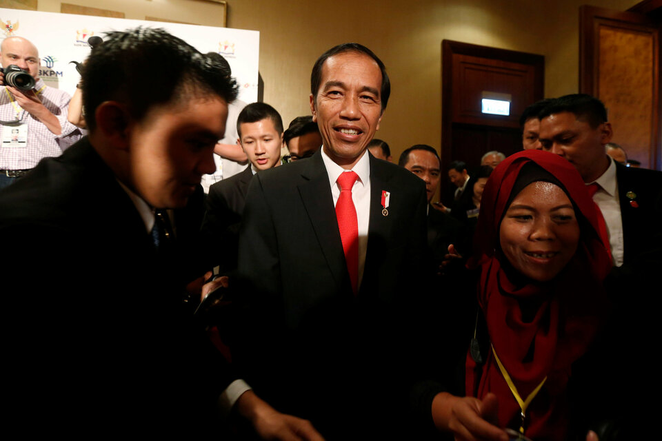 President Joko 'Jokowi' Widodo said on Wednesday (21/02) that he understands the concerns of civil society groups over  a recent amendment to the MD3 law. (Reuters Photo/Bobby Yip)