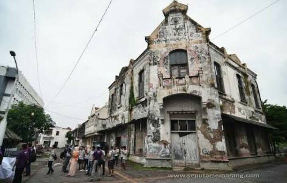 As part of the Ministry of Tourism's plan to develop Semarang into a Unesco World Heritage site and into one of the leading tourism destinations in Indonesia, officials are in the process of refurbishing cultural heritage buildings in Semarang's old quarter, the ministry said on Sunday (21/05). (Photo courtesy of Ministry of Tourism)
