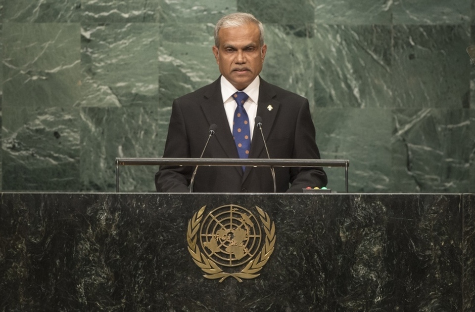 Maldives Foreign Minister Mohamed Asim is due to visit Jakarta on Wednesday (21/06) to strengthen bilateral relations with Indonesia, particularly in tourism. (Photo courtesy of the United Nations)