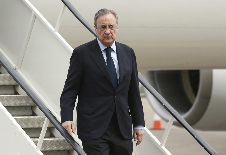 Real Madrid president Florentino Perez. (Reuters Photo/UEFA)
