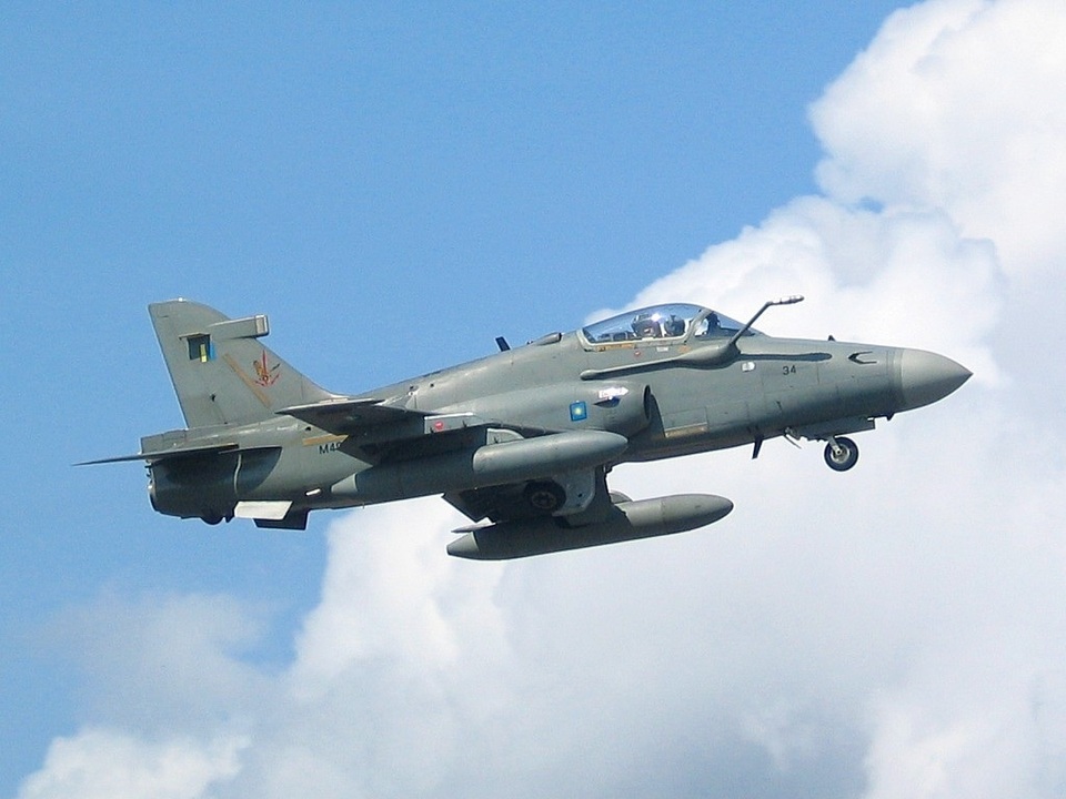 A Royal Malaysian Air Force Aerospace Hawk 200. (Photo courtesy of Wikipedia/M Radzi Desa)