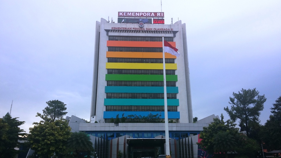 The Sports Ministry headquarters in Senayan, Jakarta. (JG Photo/Amal Ganesha)