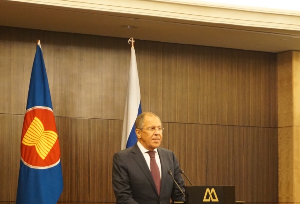 Russian Foreign Minister Sergey Lavrov on Wednesday (09/08) said efforts to solve problems in creating a Palestinian state must not be weakened. (JG Photo/Sheany)