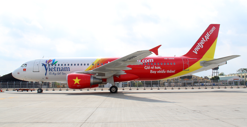 Vietnamese budget airline VietJet Air will commence regular flights between Jakarta and Ho Chi Minh City on Dec. 20 as part of efforts to tap Southeast Asia's largest market. (Photo courtesy of VietJet Air)