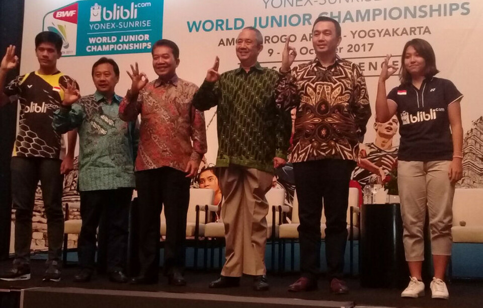The 2017 World Junior Championships, sanctioned by the Badminton World Federation, or BWF, will take place at the Among Rogo Sporting Hall in Yogyakarta on Oct. 9-22 and feature international elite athletes aged under 19. (B1 Photo/Iman Rahman Cahyadi)