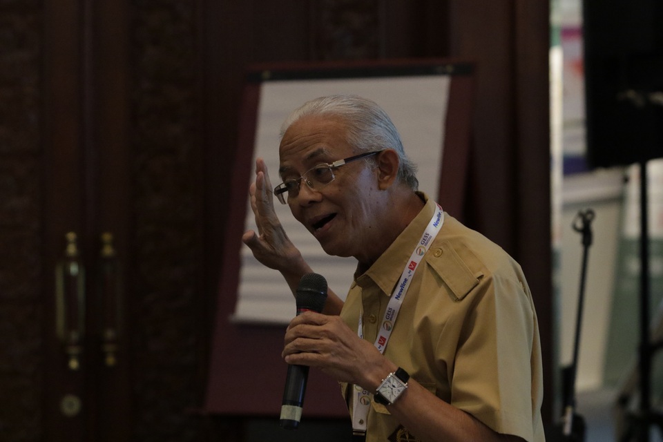 Unesco representative Prof. Arief Rachman has called on teachers to be more active in shaping the country's future. (Photo courtesy of GESS Indonesia)