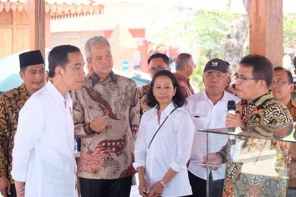 The Balkondes visited by the President Jokowi this time is Tuksongo and Wringinputih.