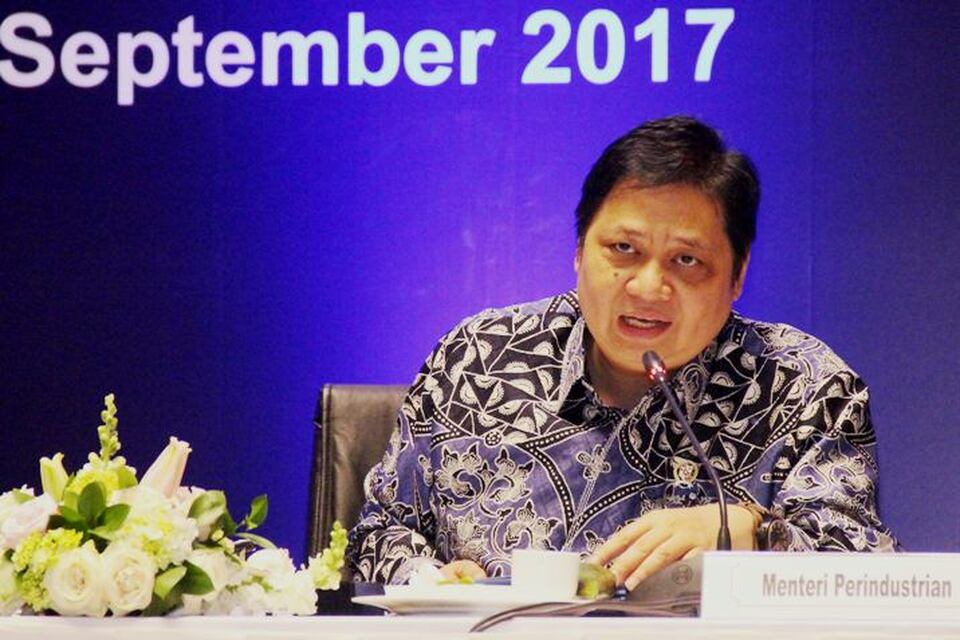 Indonesia's second biggest political party, Golkar, late on Wednesday (13/12) appointed Airlangga Hartarto as its new chairman. (Photo courtesy of the Ministry of Industry)