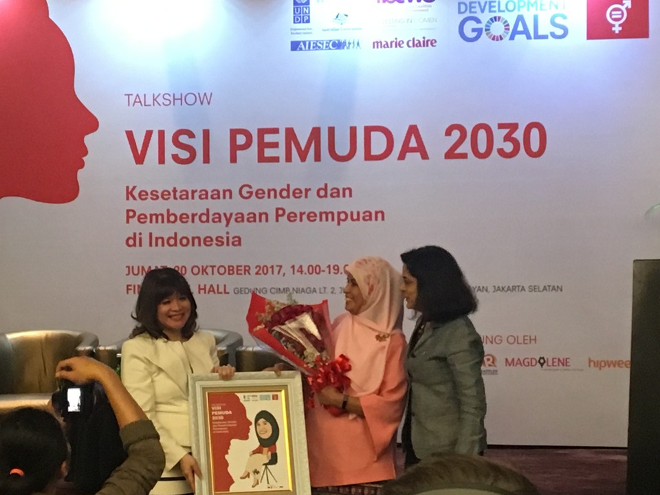 Indonesia ranked 88th out of 144 countries in terms of gender equality, according to the World Economic Forum's 2016 Global Gender Gap report. (JG Photo/Sheany)