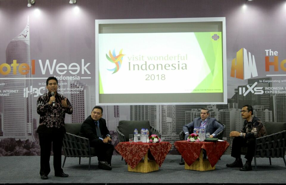 Investing in the hotel industry has become more challenging in Indonesia as digital disruption continues to upend traditional business models. The industry is facing a surplus of available hotel rooms in major cities and inadequate certification standards. (Photo courtesy of The Hotel Week Indonesia)