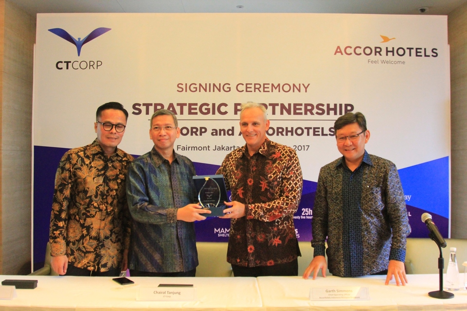CT Corp and global hotel operator chain AccorHotels have signed a memorandum of understanding for opening 30 more hotels. (Photo courtesy of AccorHotels) 