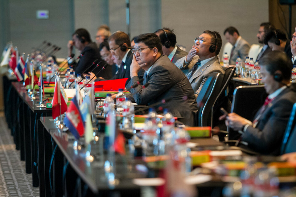 Jakarta hosted the Global Conference on Beneficial Ownership Transparency at the Fairmont Hotel on Oct. 3-4. (Antara Photo/Mohammad Ayudha)