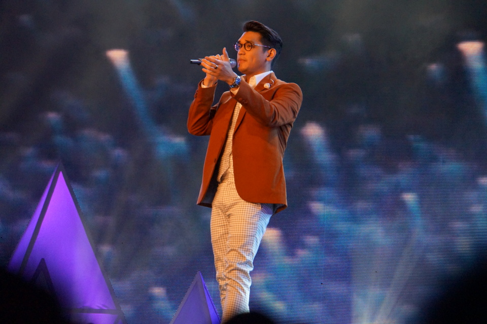 Indonesian pop singer Afgansyah Reza, better known by his nickname Afgan, wowed the crowd at the Asian Television Awards, or ATA, on Thursday and Friday (01/12) at the Suntec Singapore Convention and Exhibition Center. (JG Photo/Dhania Sarahtika)
