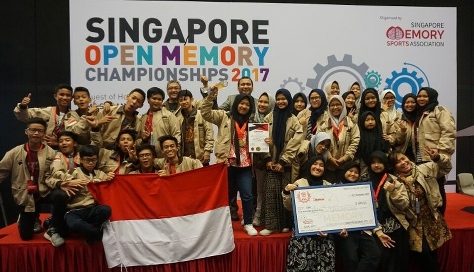 Jakarta is hosting the 2017 World Memory Championship at the Mercure Conference Center Ancol Hotel in Jakarta this weekend. (Photo courtesy of the Indonesian Memory Sports Council)
