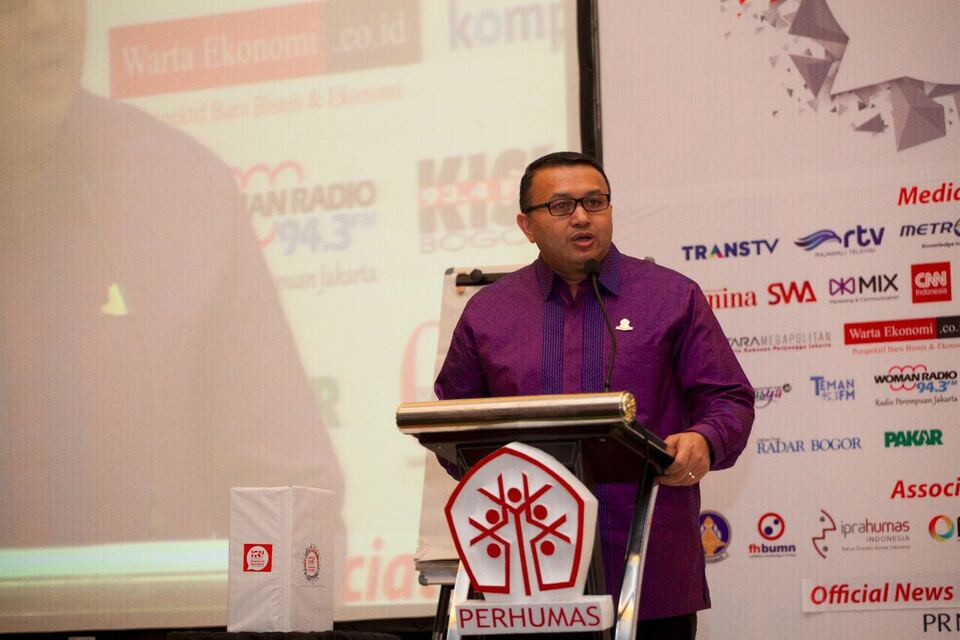 Agung Laksamana was reappointed as chairman of the Public Relations Association of Indonesia (Perhumas) for the next three years. (Photo courtesy of Perhumas)