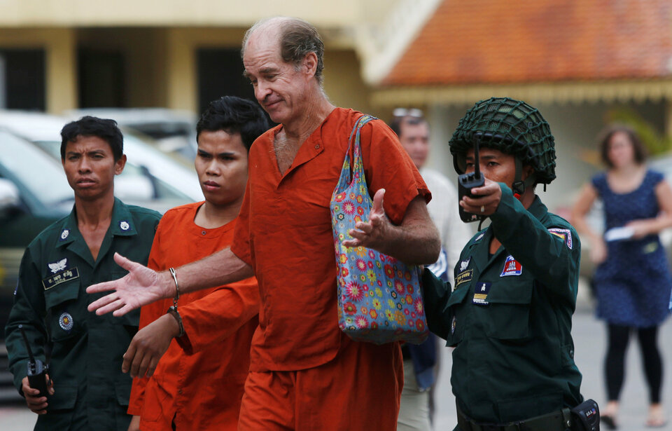 Cambodia's top court on Tuesday (30/01) denied bail to an Australian filmmaker who has spent seven months behind bars accused of espionage and who faces 10 years in jail if he is convicted. (Reuters Photo/Samrang Pring) 
