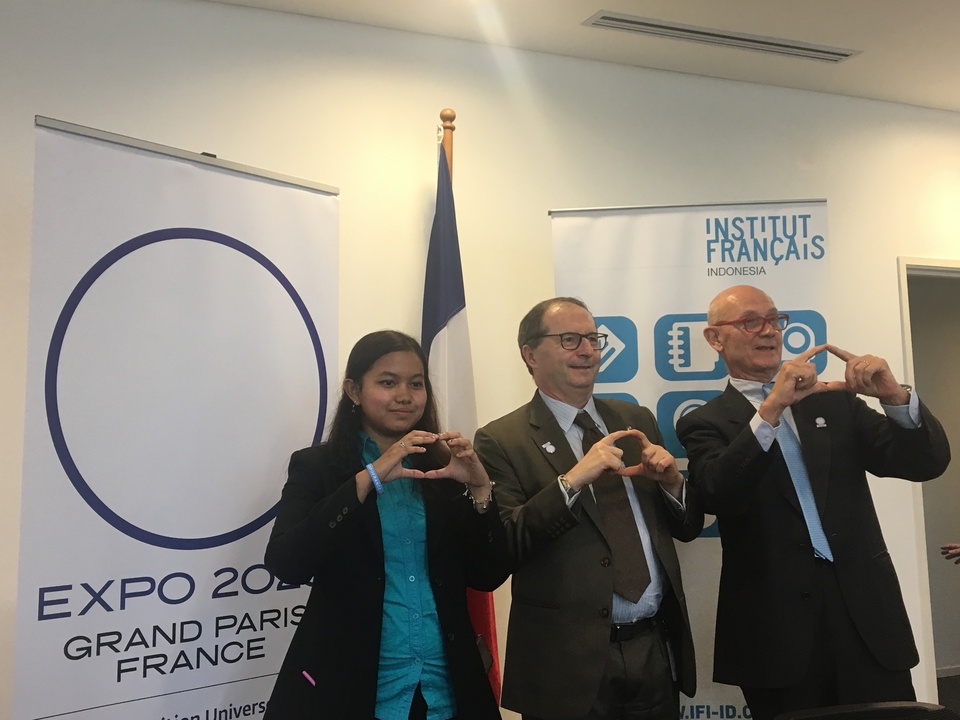 France aims to address the challenges of the future by reconnecting with the country’s tradition of hosting impactful international events promoting innovation through its bid to host the 2025 World Expo, a French official said on Wednesday (03/01). (JG Photo/Sheany)