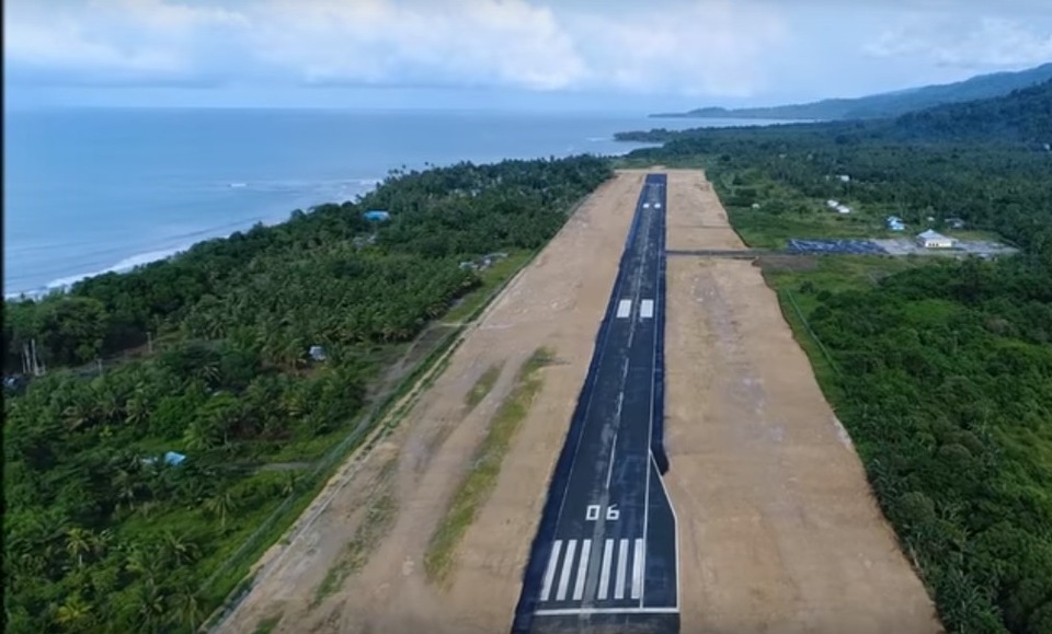 Werur Airport in Tabrauw, West Papua. (Screengrab from YouTube/Raja Video Id)