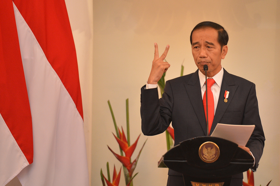 President Joko 'Jokowi' Widodo has condemned the recent string of religiously motivated attacks in Indonesia by saying that there is no room for intolerance in the archipelago. (Antara Photo/Wahyu Putro A)