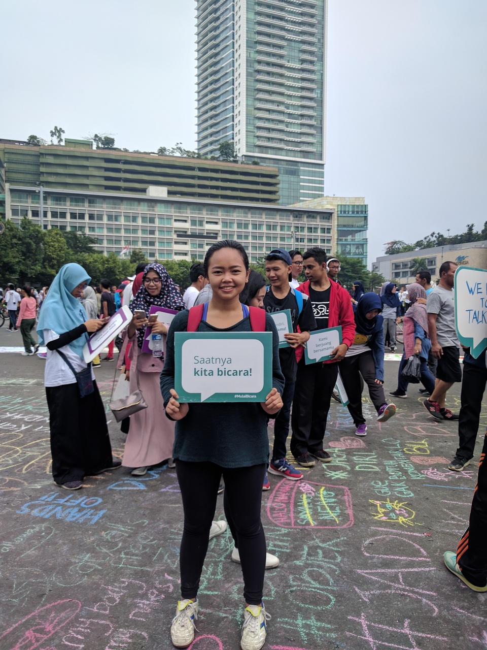 Anindya 'Vivi' Restuviani, partnership coordinator of Women's March Jakarta 2018. (Photo courtesy of Hollaback! Jakarta)