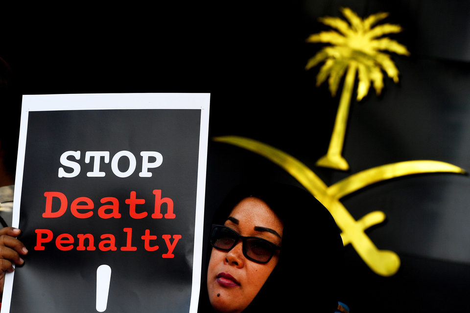 Nearly 200 Indonesians are facing capital punishment abroad. (Antara Photo/Sigid Kurniawan)