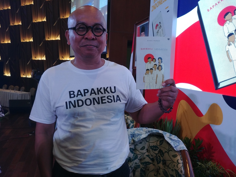 Ex-journo Maman Suherman launched his memoir 'Bapakku Indonesia' ('My Father Indonesia') on Monday (16/04). (JG Photo/Dhania Sarahtika)