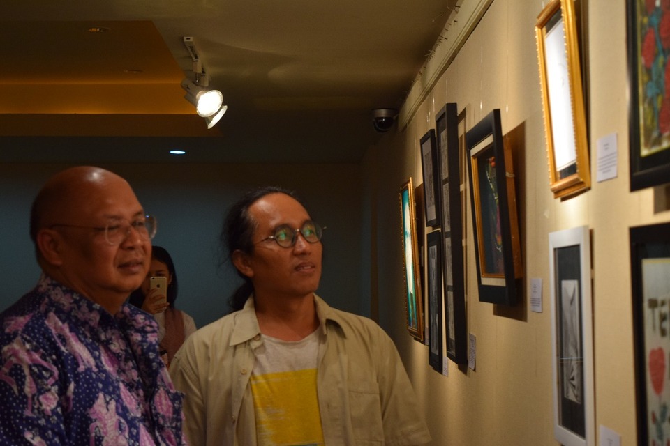 Bipolar Care Indonesia held an art exhibition titled "Expressions of Diverse Souls" aims to eliminate stigma on mental illness at Taman Ismail Marzuki in Central Jakarta from Apr. 03 to 13. (Photo courtesy of Bipolar Care Indonesia)