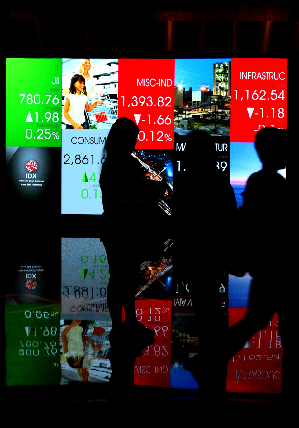 Most Southeast Asian stock markets fell on Thursday (26/04), while Indonesia slipped for a fifth straight session to levels unseen since October. (B1 Photo/Mohammad Defrizal)