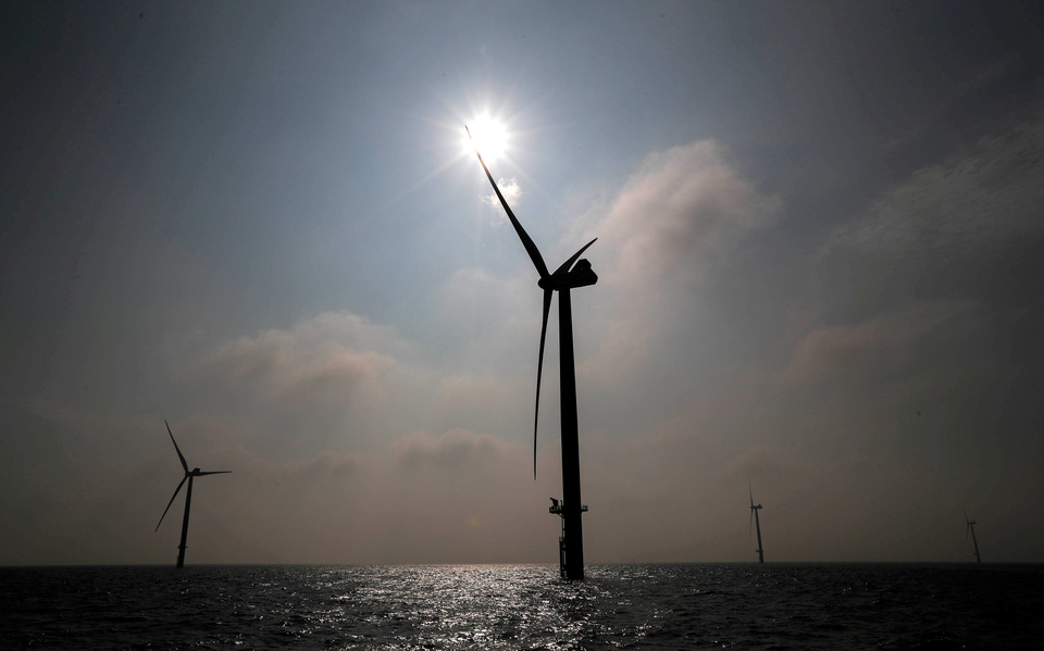 Taiwan is becoming the next battleground for the world's top offshore wind developers as they seek a foothold in Asia for a technology that has been expanding fast in Europe. (Reuters Photo/Yves Herman)