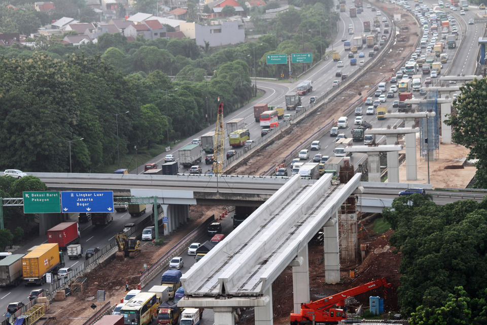 The Jakarta-Cikampek II Elevated Toll Road. (Antara Photo/Risky Andrianto)