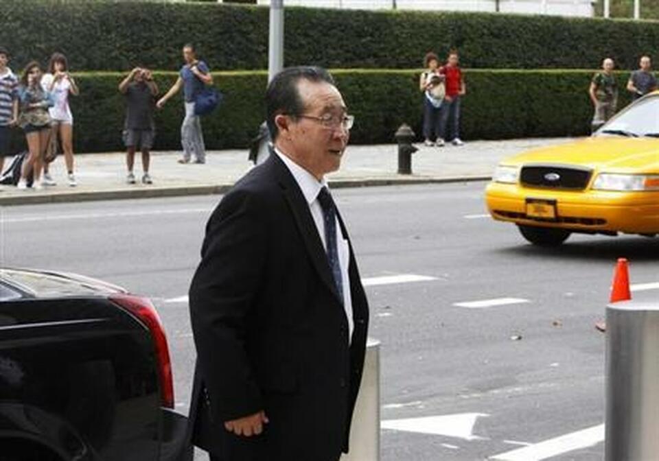 North Korean Foreign Minister Kim Kye-gwan arrives at the Ronald H. Brown United States Mission to the United Nations in New York, July 29, 2011 file photo.  (Reuters Photo/Jamie Fine)