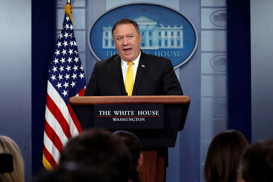 The United States hopes to achieve 'major disarmament' by North Korea within the next 2-1/2 years, US Secretary of State Mike Pompeo said on Wednesday (13/06). (Reuters Photo/Carlos Barria)